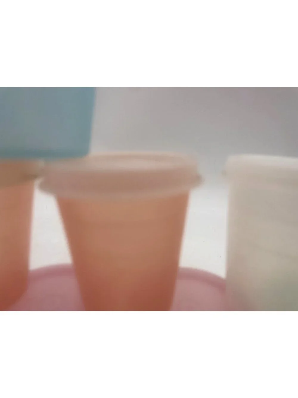 Set Of 10 Multicolor Mini Tupperware Containers Lids Reusable & Stackable - Picture 6 of 6